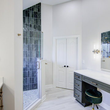 Primary Bathroom Remodel with Tub Removal & Shower Relocation