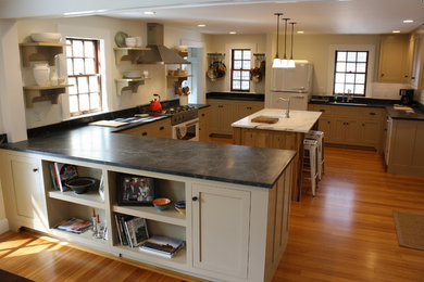 Photo of a traditional kitchen in Portland Maine.