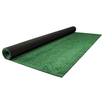 Outdoor Artificial Turf With Marine Backing, Garden Green, 6 Ft X 25 Ft
