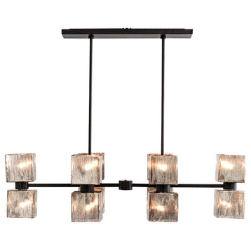 Ava Linear Chandelier-Antiqued Iron