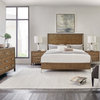 Hooker Furniture Chapman Veneers Metal California King Panel Bed in Brown/White