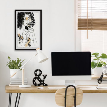 "Solo Concert" Framed Painting Print