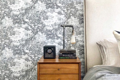 Example of an eclectic bedroom design in San Francisco