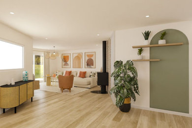 Espace salon après - Argentré - Agencement d'une maison avec extension