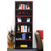 Concepts in Wood Single Wide Bookcase, 6 Shelves, Cherry Finish