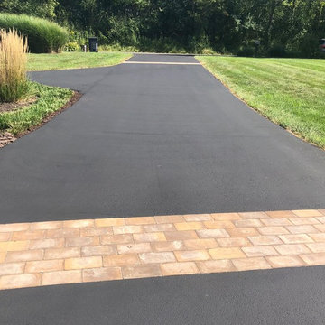 Driveway with Decorative Paver Accents/Banding