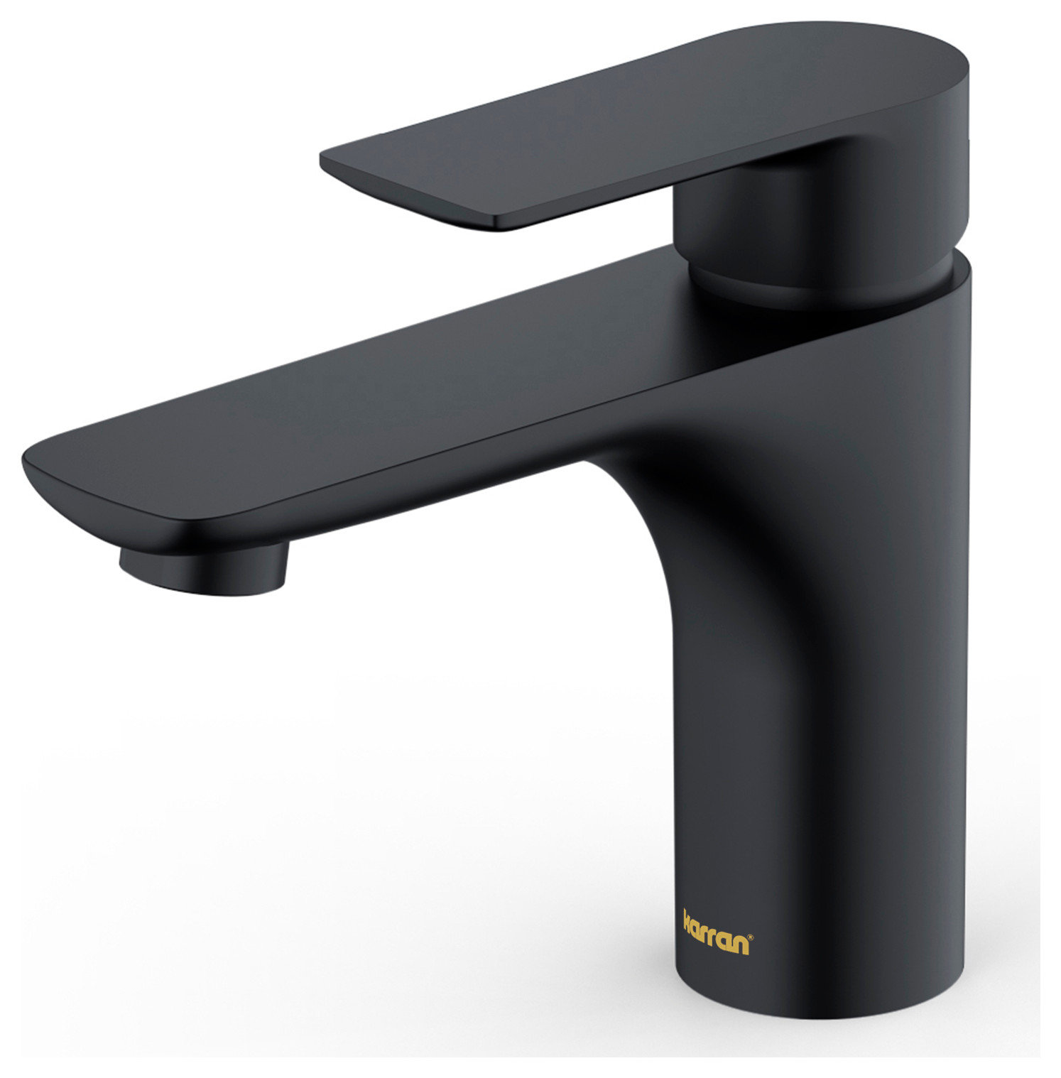 Karran KBF420 1-Hole 1-Handle Basin Faucet With Pop-up Drain, Matte Black