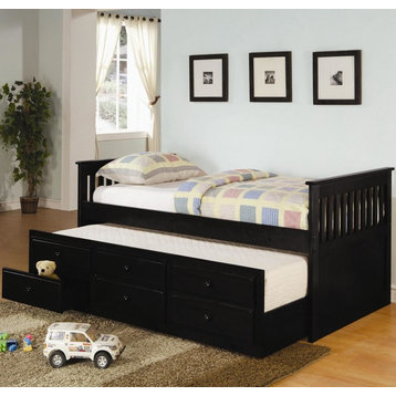 Emma Mason Signature Corey Twin Captains Bed w/ Trundle and Storage Drawers in B