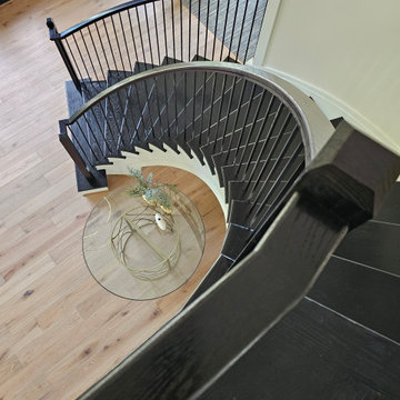 Project #130 | Curved Staircase with Wraparound Balcony