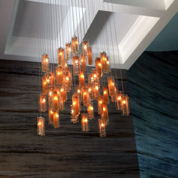 LIGHTING TWO STORY DINING ROOM
