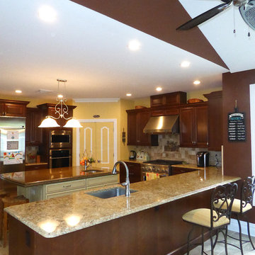 S. Residence | Modern Tale on Center Hall Colonial | Interesting Roof Lines