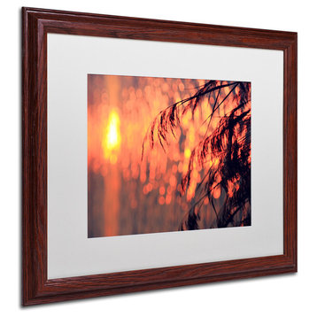 Beata Czyzowska Young 'Sunset Wishes' Art, Wood Frame, 16"x20", White Matte