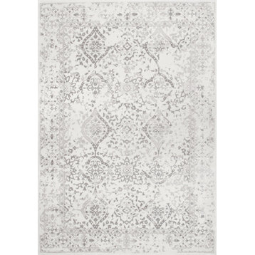 nuLOOM Vintage Odell Traditional Transitional Area Rug, Ivory, 5'3"x7'9"