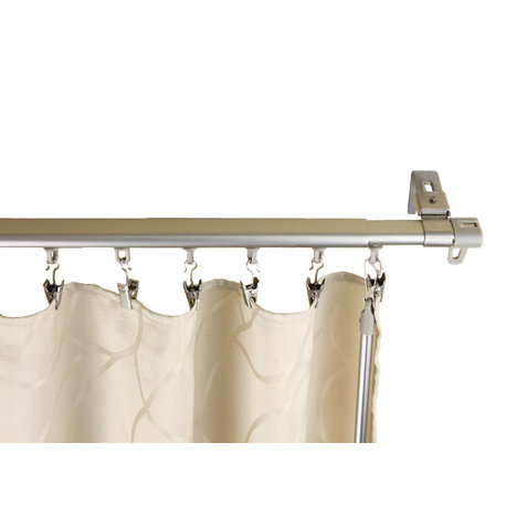 Baton Draw Adjustable Track 66-120" - Silver