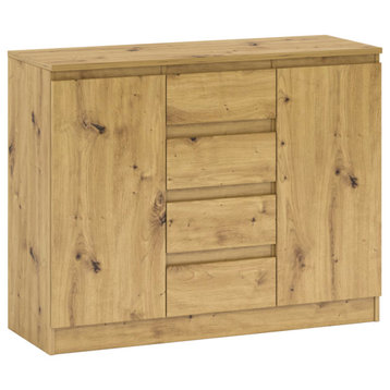 Oak 43" 4 Drawer Dresser | Blonski Comodo