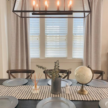 2.5" Faux Wood Blinds Finish this New Construction Stunner