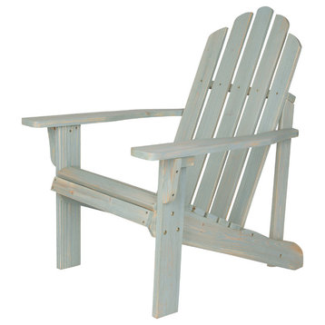 Rustic Adirondack Chair, Dutch Blue