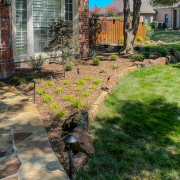 Elegant Flagstone Entry & Natural Stone Path Transformation | Allen, TX