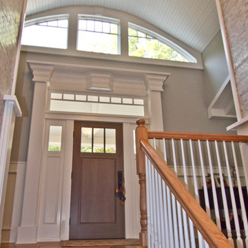 New stair across from front door & dormer