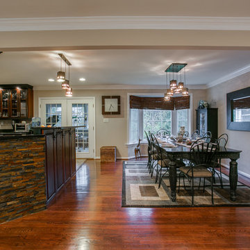 Mohogany Stained cherry wood Kitchen Remodel