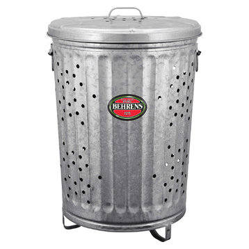 Behrens RB20 Rubbish Burner & Composter w/Large Handles & Cover, 20-Gallon