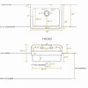Whitehaus OFCH2230-BISCUIT Fireclay Utility Sink with High Backsplash