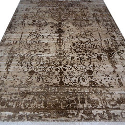Hand Knotted Zero Pile 100 Knots - Area Rugs
