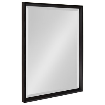 Calter Framed Wall Mirror, Black, 19.5"x25.5"