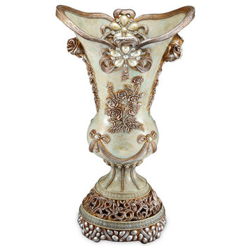 15.75"H Vintage Rose Vase