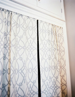 Replace closet bifold doors with curtains