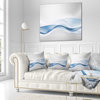 3D Wave of Water Splash Abstract Throw Pillow, 16"x16"