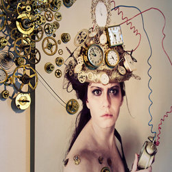 Aleksandra Stone "Zeit" (detail) - Mixed Media Art