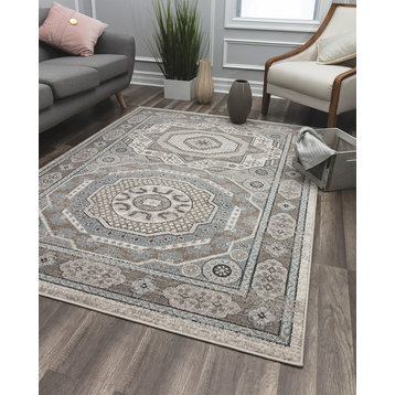 Everett Vintage Transitional Soft touch Area Rug By Rugs America, 5' X 7'