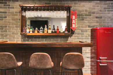 Photo of a home bar in Montreal.