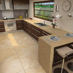 Enjoy The Look and Feel of Travertine Without the Upkeep - Pick Travertino Royal - Wall And Floor Tile