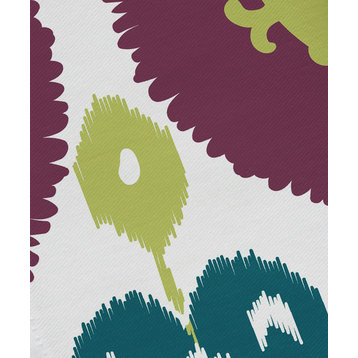 Boho , Geometric Print Napkin, Purple, Set of 4