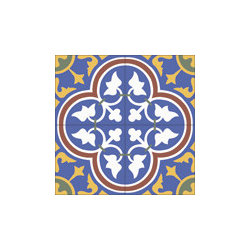 "Roseton" 8x8 Encaustic Cement Tiles - Wall And Floor Tile