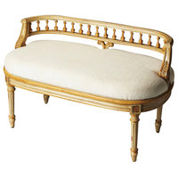 Emma Mason Signature Collective Originals Bench, Cream/Gold BUT0044