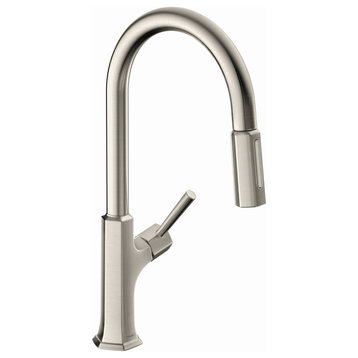 Hansgrohe 04852 Locarno 1.75 GPM Pull Down Kitchen Faucet HighArc - Steel Optic