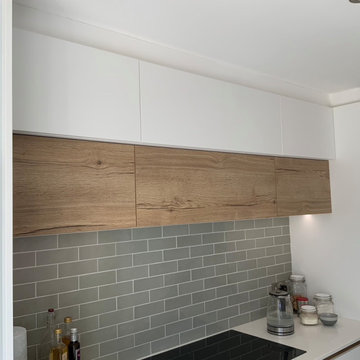 Scandi oak and white kitchen