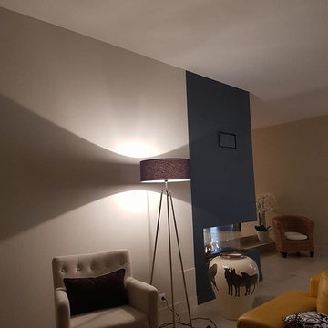 mise en peinture et décoration d'un séjours