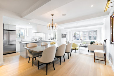Inspiration for a dining room remodel in New York