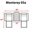 Monterey 5 Piece Outdoor Wicker Patio Furniture Set 05a