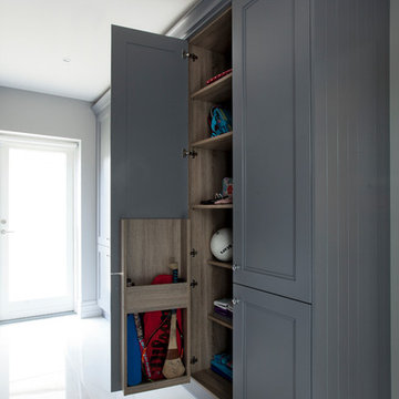 Stepped shaker handpainted kitchen - Foxrock