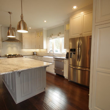 Industrial Appliances Inspire Traditional Kitchen