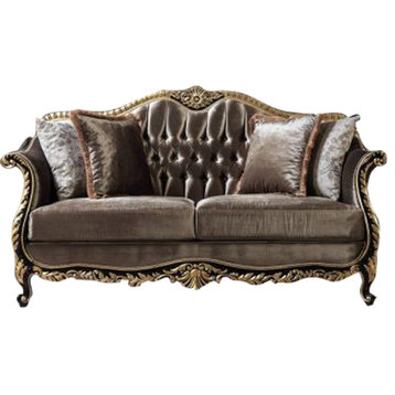 ACME Betria Loveseat With 4 Pillows