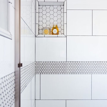 Modern Penny Tile Bathroom