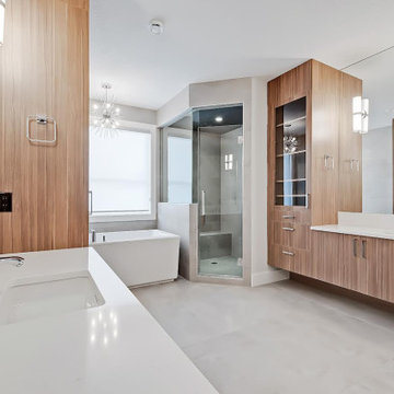 Vanity with tower