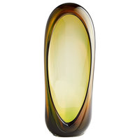Cyan Design 07805 Large Mandisa Vase, Amber