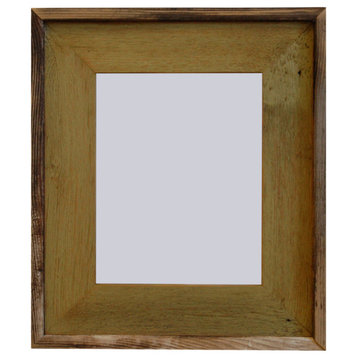 Green Barnwood Picture Frame, Lighthouse Green Rustic Wood Frame, 6"x6"
